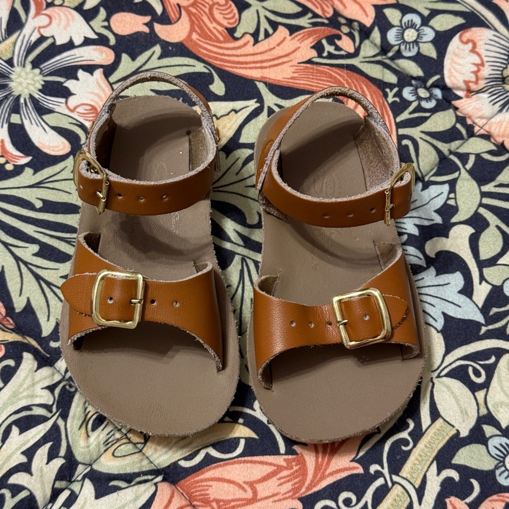 Sun-San Salt Water Sandals Brown Toddler Sandals